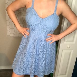 Baby Blue Lace Dress